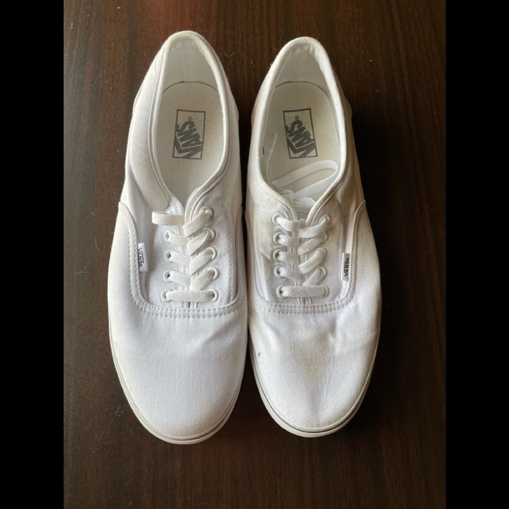Men’s White Vans (size 12)